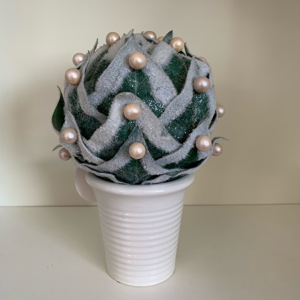 Pearl frosted fuzzy plant - Picture 3 of 8